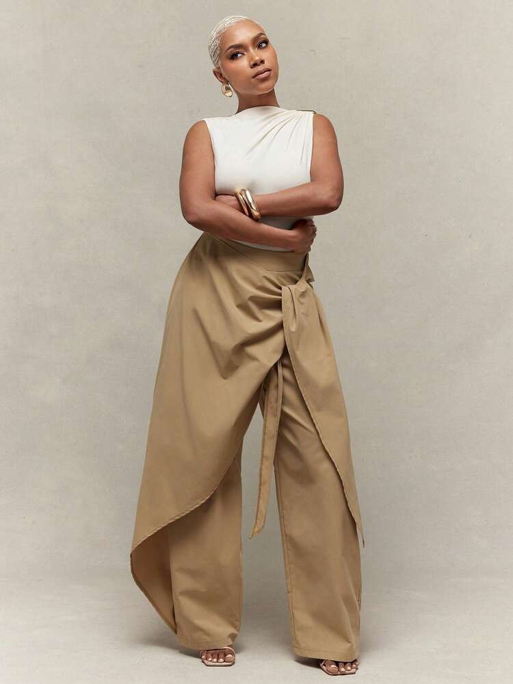 2 Items

Women Pants
sold out
Women Bodysuits
$17.32
-47%
$32.39
Last 12 hours
Last 12 hours
Extra Savings $6.97 Off


Save $0.87 off this item after joining.
Free Shipping
Vixey Khaki Asymmetrical Wrap Panel Elastic Waistband Barrel Leg Trousers
5.00
(2)
Size
US
4 (S)
6 (M)
8/10 (L)
12 (XL)
14 (XXL)
Check My Size

Size Guide
Not your size? Tell us
 | SHEIN