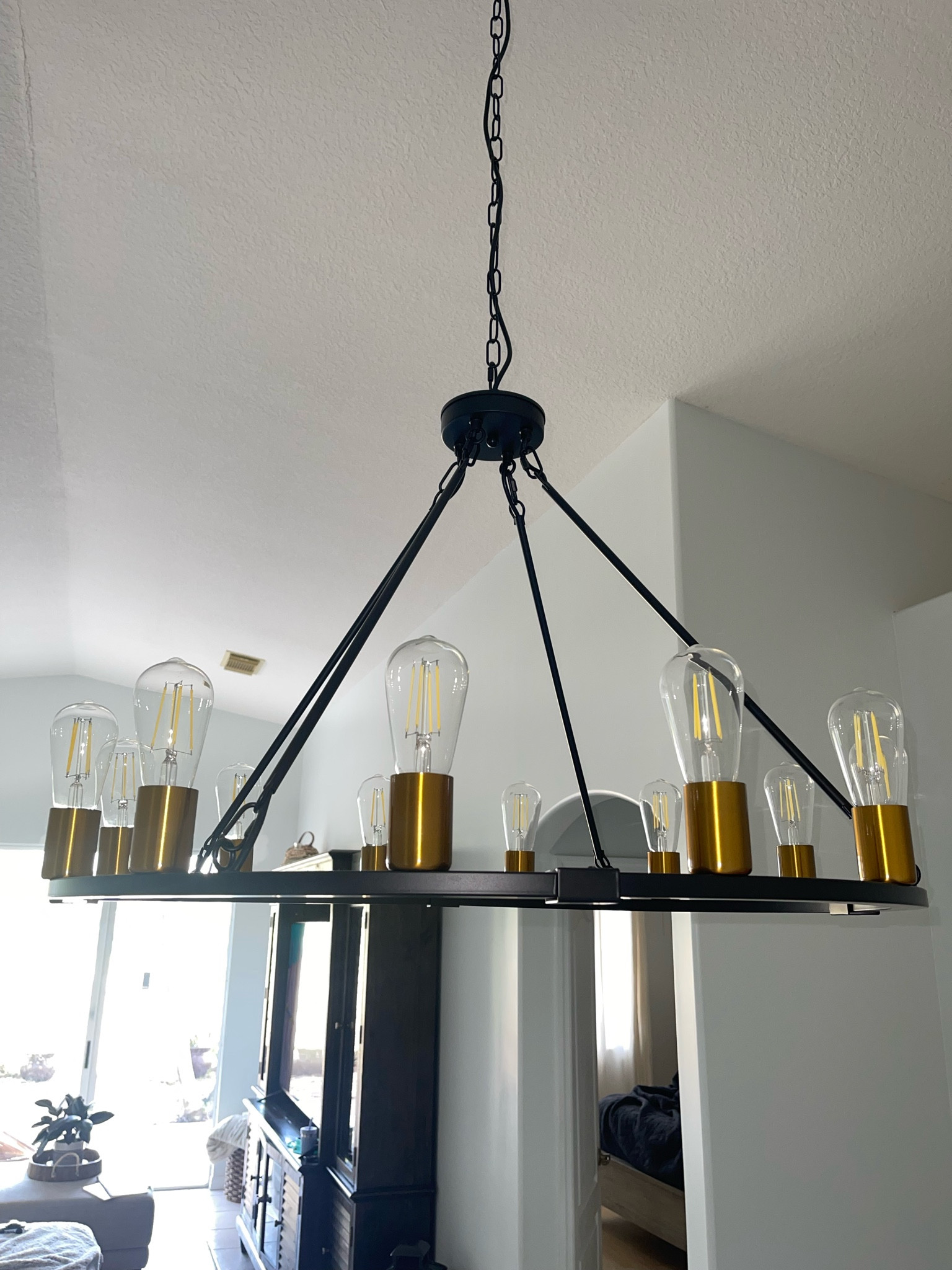 Transitional, modern farmhouse chandelier. Simple, cozy and still an elegant look  

#LTKStyleTip #LTKFindsUnder100 #LTKHome