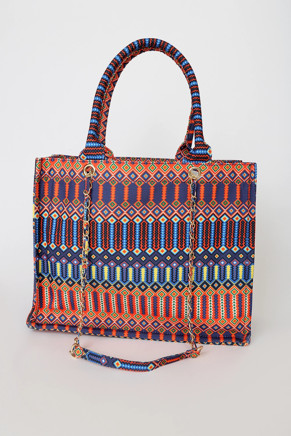 Got it All Multi Geometric Print Tote Bag | Lulus (US)