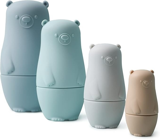 OESSUF Nesting Dolls | Russian Silicone Nesting Dolls for Toddlers | Matryoshka Doll Montessori E... | Amazon (US)