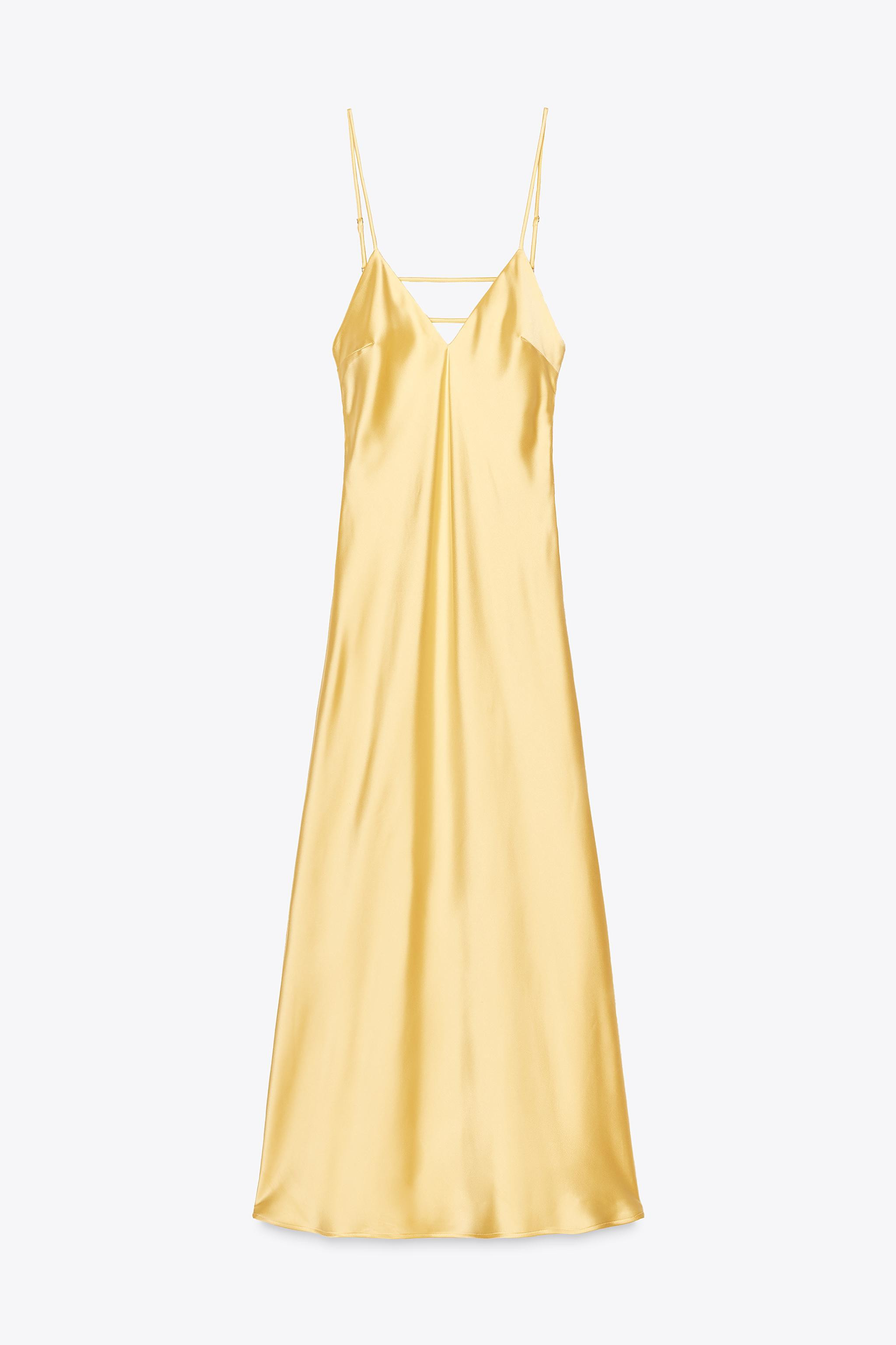 SATIN EFFECT MIDI DRESS | Zara US