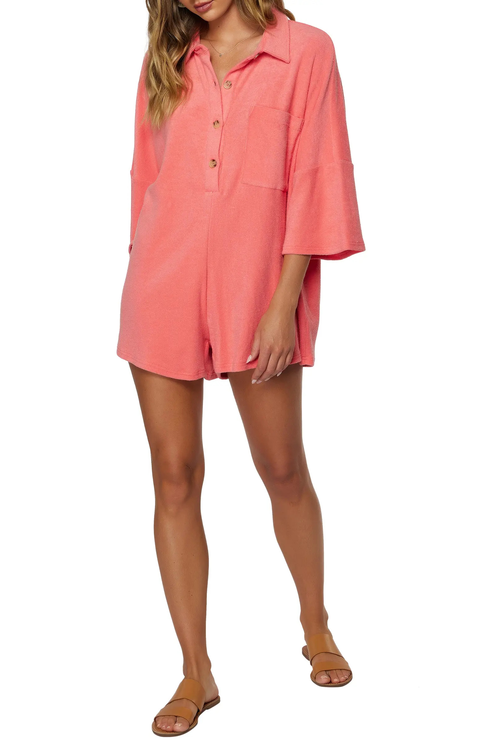 O'Neill Poolside Cotton Blend Romper | Nordstrom | Nordstrom