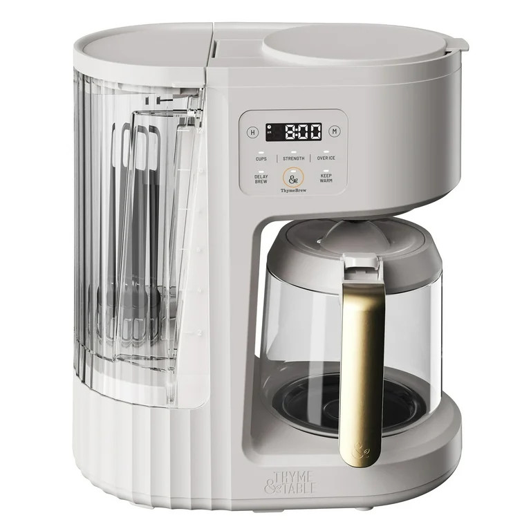 Thyme & Table Drip Coffee Maker, Sand White | Walmart (US)