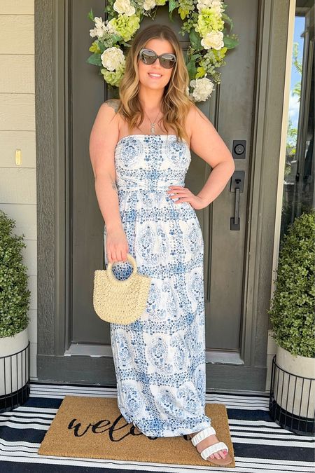 Love this strapless maxi dress for summer and it has pockets! 💙

5’7 | 185
Size Largee

#LTKfindsunder50 #LTKmidsize #LTKstyletip