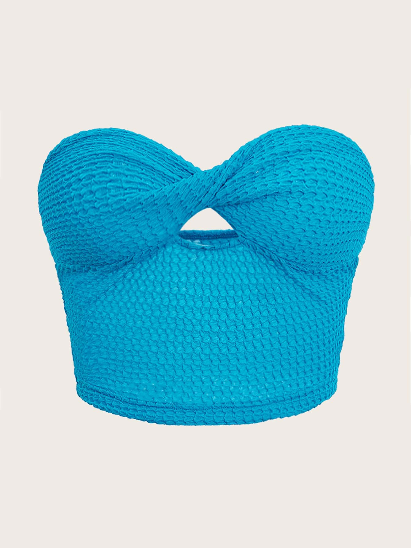 SHEIN ICON Twist Front Cut Out Tube Top | SHEIN