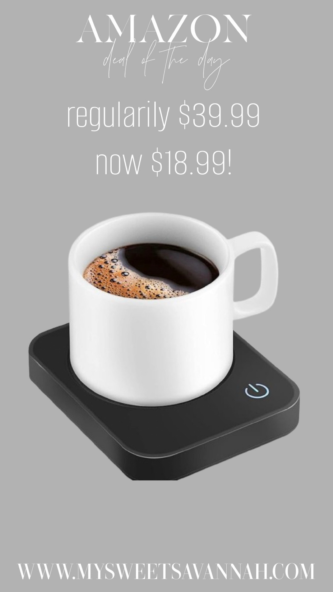 VOBAGA Coffee Mug Warmer, Electric Coffee Warmer for Desk with Auto Shut Off, 3 Temperature Setting Smart Cup Warmer for Heating Coffee, Beverage, Milk, Tea and Hot Chocolate (No Cup)
Amazon deal 

#LTKfindsunder50 #LTKhome #LTKsalealert
