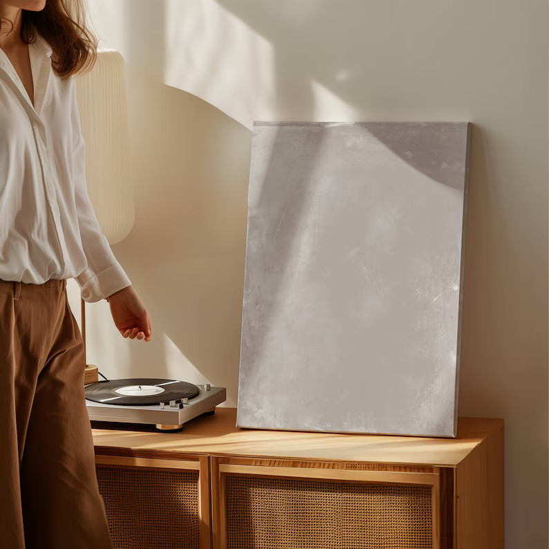 Neutral Canvas Art Print, Wall Art Framed, Giclée, Large Wall Art, Beige Decor, Abstract Art, Li... | Etsy (US)