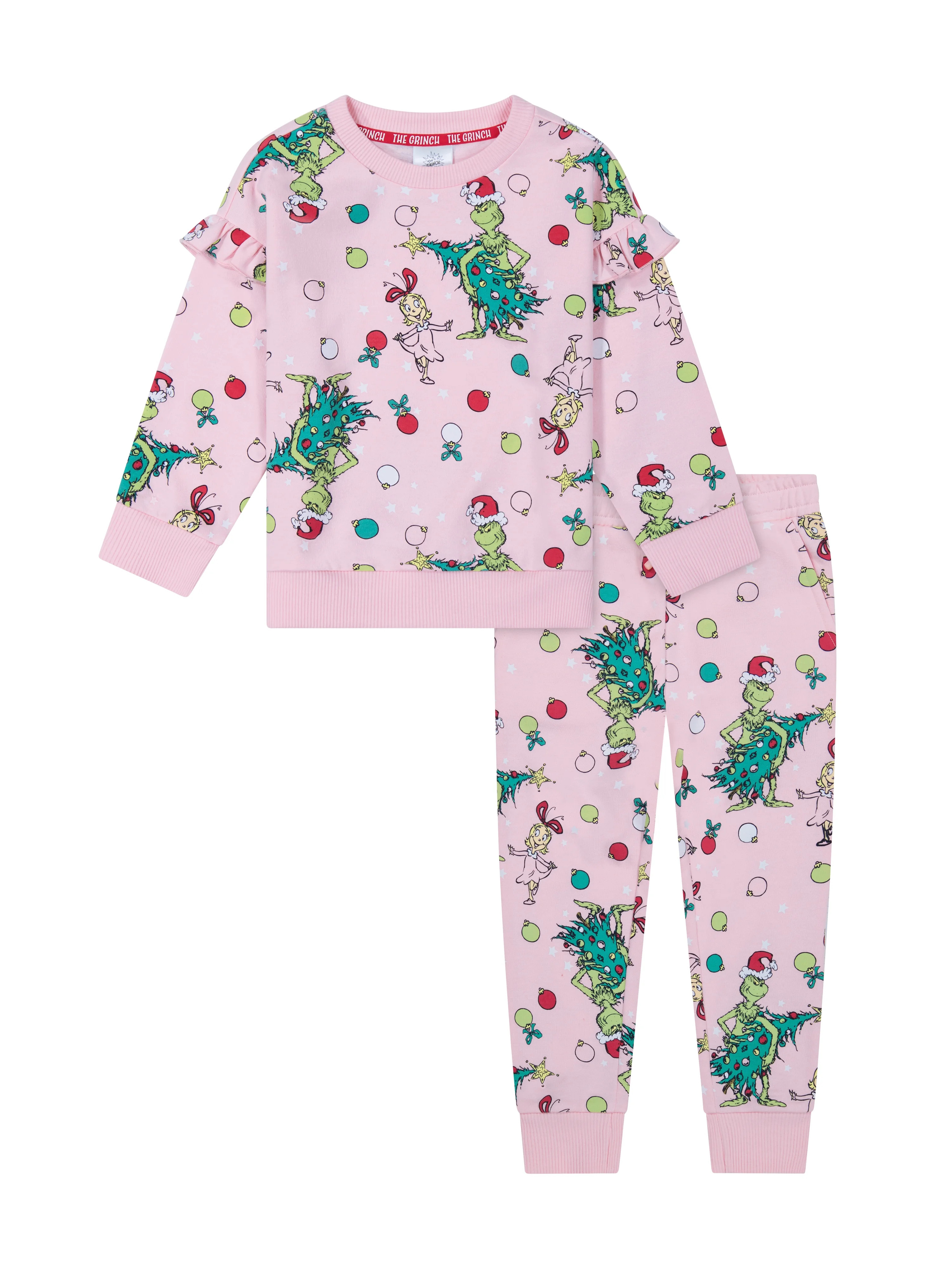 Dr. Seuss The Grinch Toddler Printed Sweatshirt and Jogger Set, Sizes 2T-5T | Walmart (US)