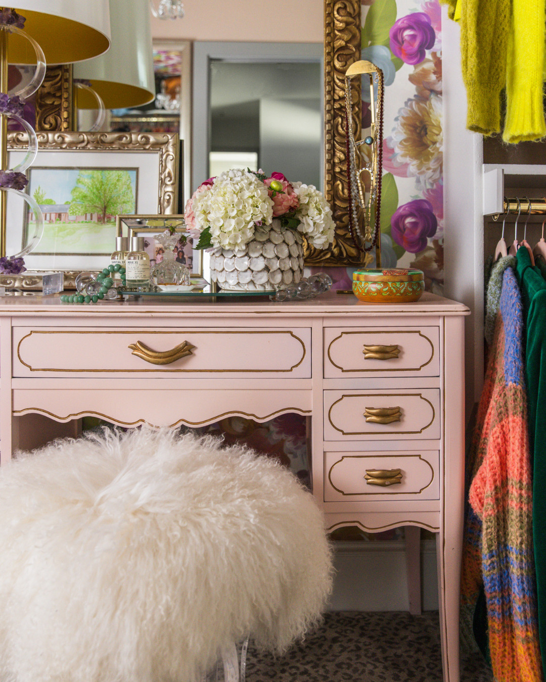 Your closet should feel like an extension of you. 💖

Go bold. Go colorful. Mix patterns. Add the unexpected. If it makes you smile every time you walk in, you're doing it right.

A dream closet should be more than just storage. It should have personality. 💫 The best spaces are the ones that tell your story and feel uniquely yours.

I'm completely obsessed with this little corner of my house. 🤍 Sometimes I catch myself hanging out in here for no reason at all. Creating spaces that reflect your personality is what makes a house feel like home. ✨ 

 #LTKdayinmylife #LTKgrwm #LTKHome