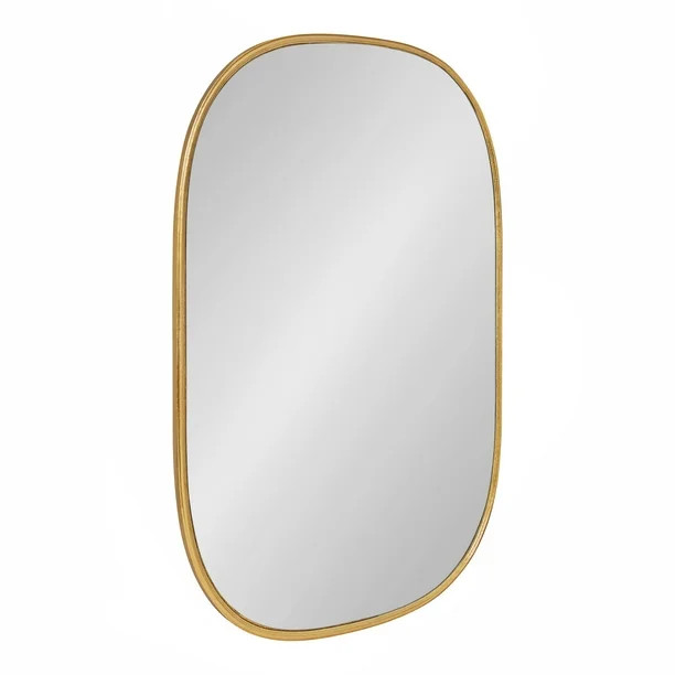 Kate and Laurel Caskill Decorative Mid-Century Modern Rounded Edged Rectangular Frame Wall Mirror... | Walmart (US)