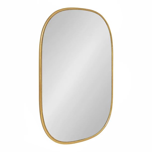Kate and Laurel Caskill Decorative Mid-Century Modern Rounded Edged Rectangular Frame Wall Mirror... | Walmart (US)