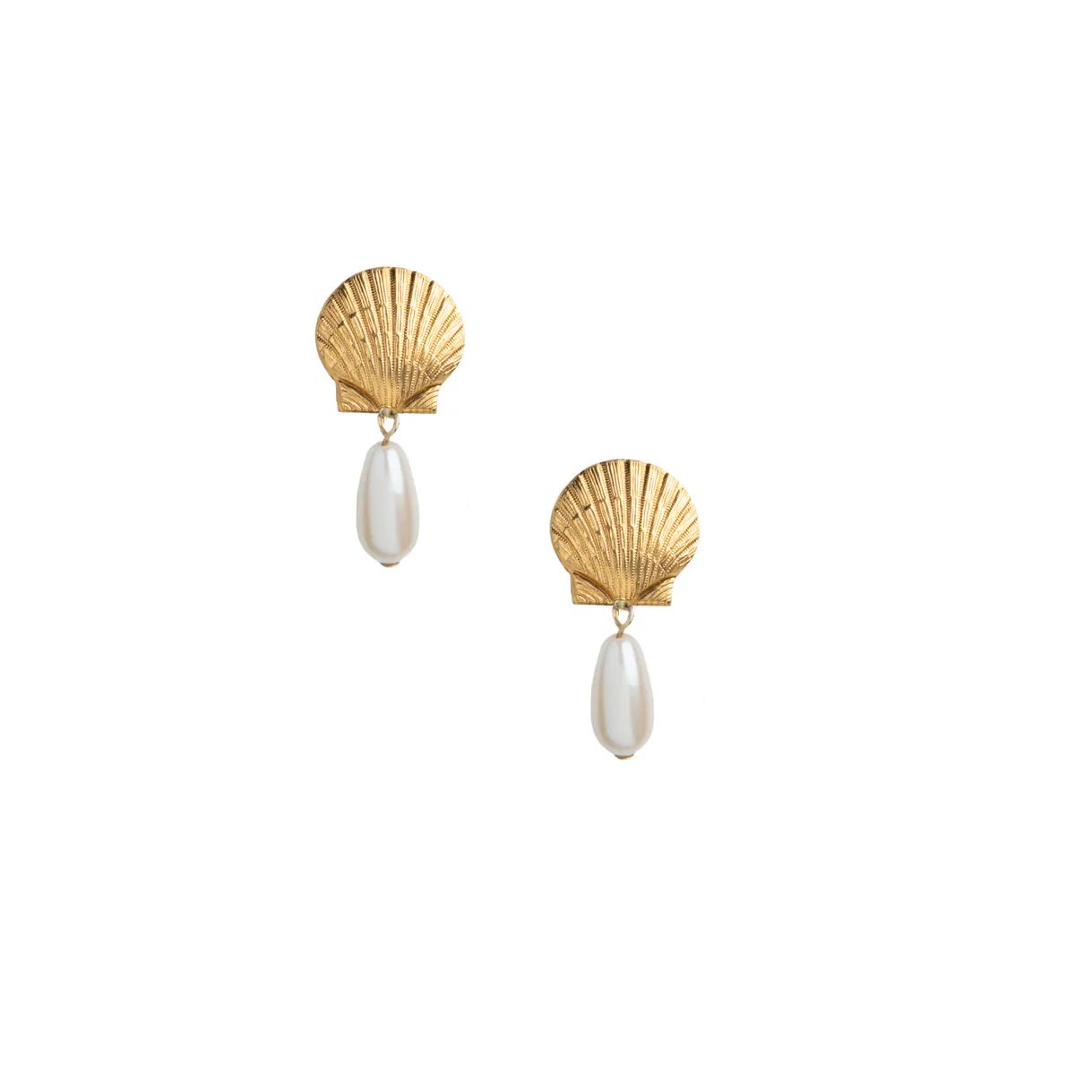Gabbie Shell Earrings | Neely Phelan