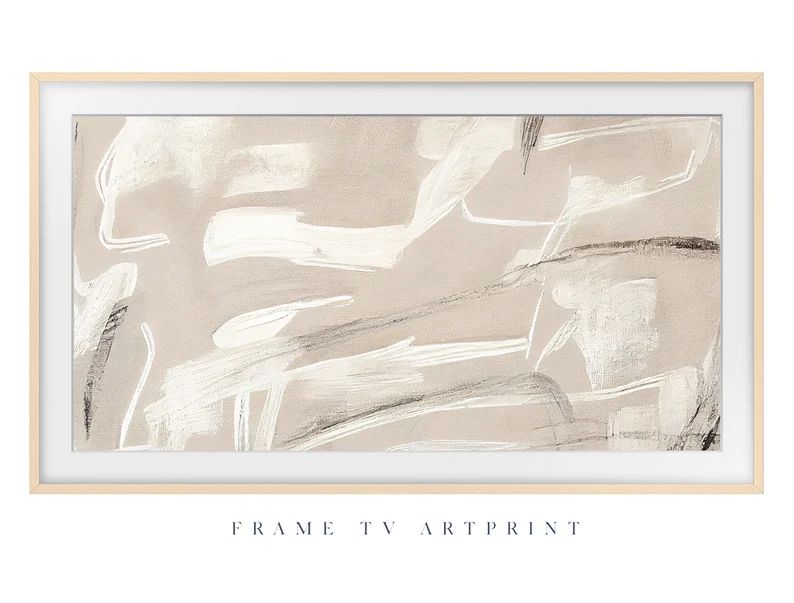 Samsung Frame TV Art File, textured Greige White Charocal Abstract, Modern, Texture, Neutral, Can... | Etsy (US)