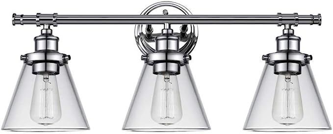 Globe Electric Parker 3 Chrome Vanity Light with Clear Glass Shades 51445 | Amazon (CA)