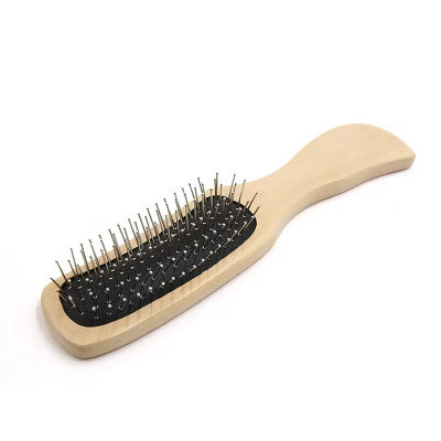 Unique Bargains Stainless Steel Pin Cushion Hair Brush Light Beige 8.3" x 1.8" x 1.2" 1Pc | Target