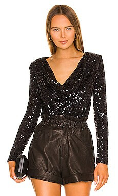 Camila Coelho Cece Bodysuit in Black from Revolve.com | Revolve Clothing (Global)
