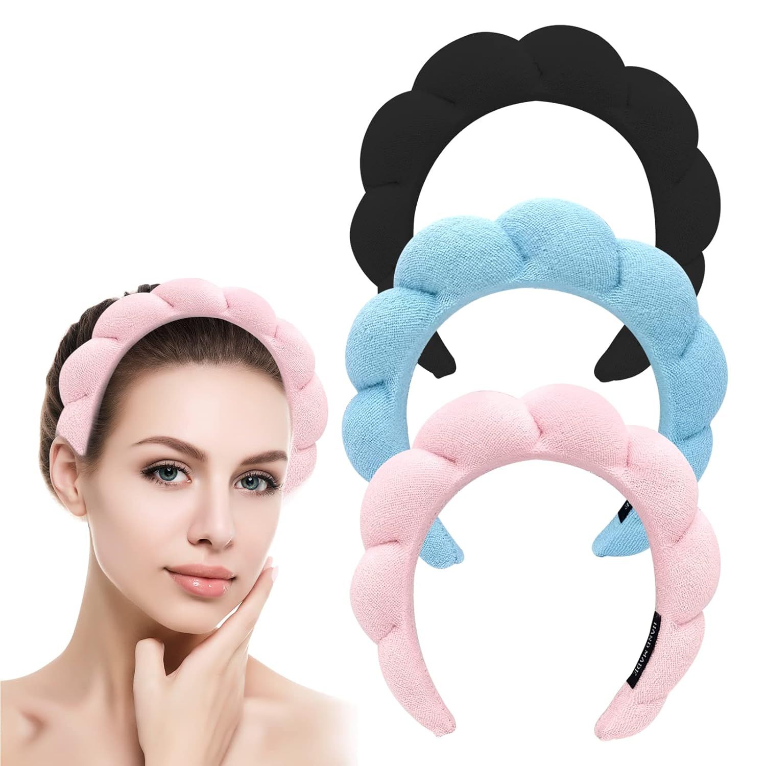 Mimi and Co Spa Headband, Spa Headband for Washing Face, Makeup Headband, Skincare Headbands for ... | Amazon (US)