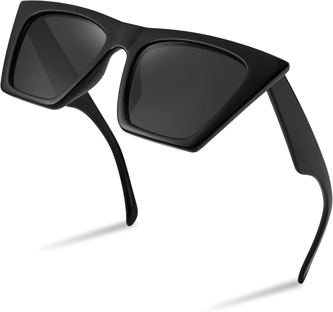 FEISEDY Vintage Square Cat Eye Sunglasses Women Trendy Cateye Sunglasses B2473 | Amazon (US)