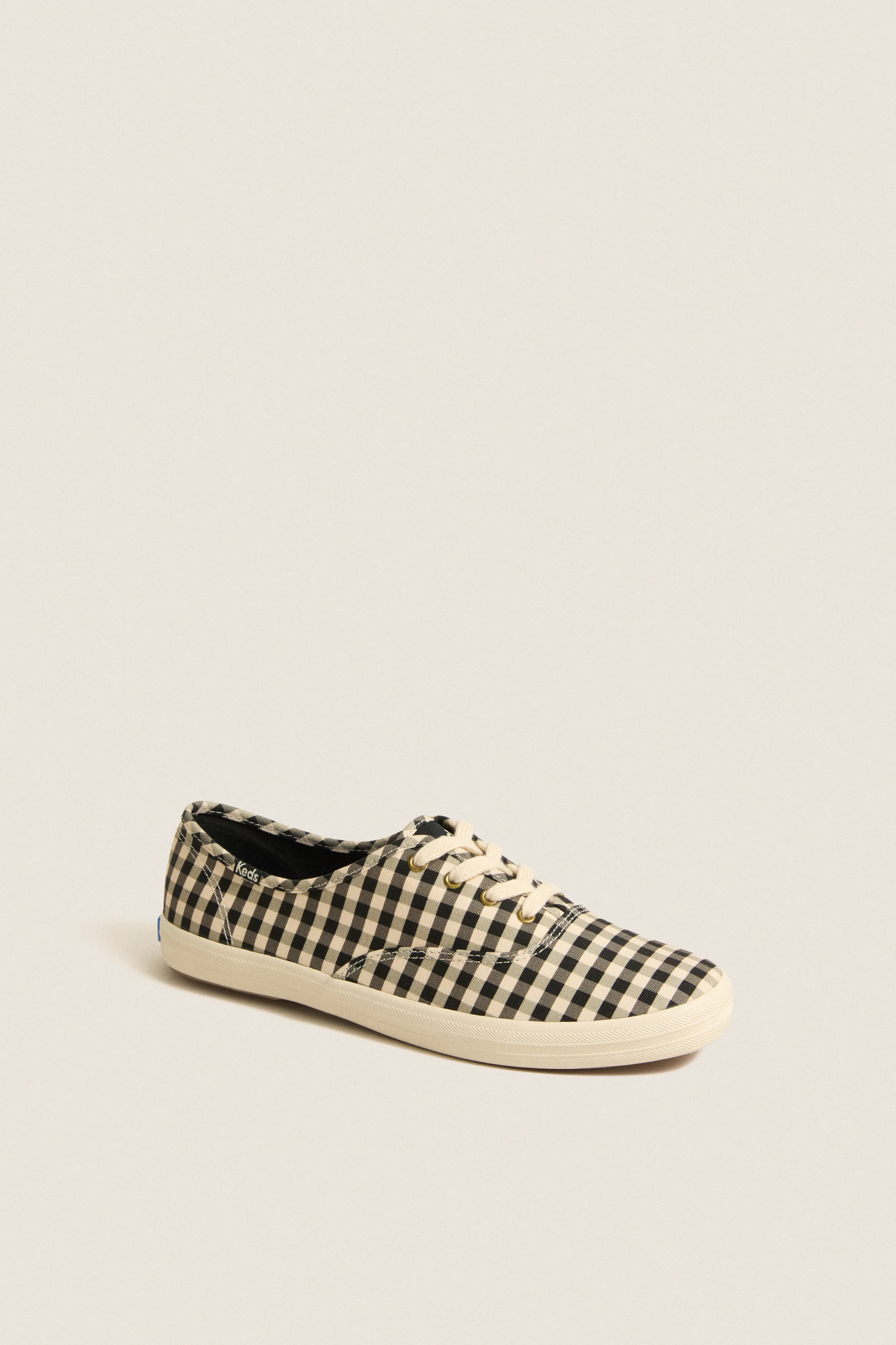 Black and Parchment Buffalo Plaid Champion Sneakers | Tuckernuck (US)