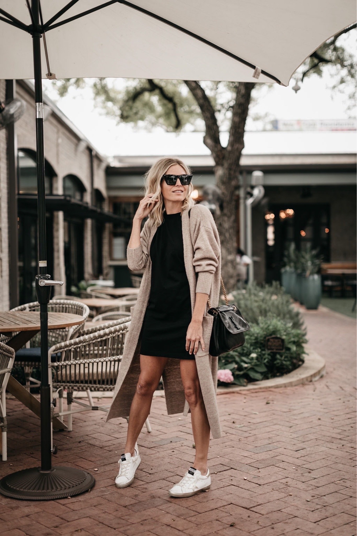 T-shirt dress and cardigan 

#LTKstyletip #LTKSeasonal #LTKunder100