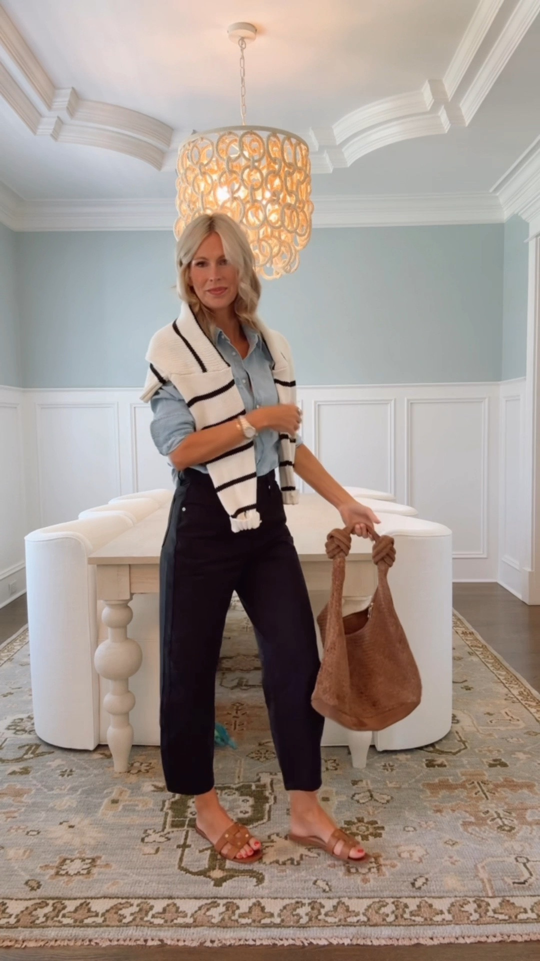 I have a feeling these $38 Target jeans are going to be a follower favorite. 🙌🏻

The shape is SO good and I love that they completely change depending on what you put with them — sneakers + a jacket, a button-down + sandals, or literally a tank and flip-flops.

Three very different outfits, same $38 jeans. Wearing a size 4