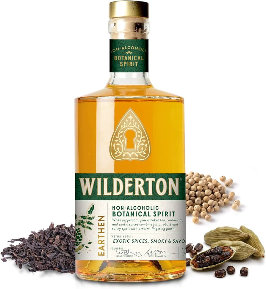Wilderton Earthen Non Alcoholic Spirits - Botanical Spirit with Spice, Wood, and Smoke Notes - Ze... | Amazon (US)