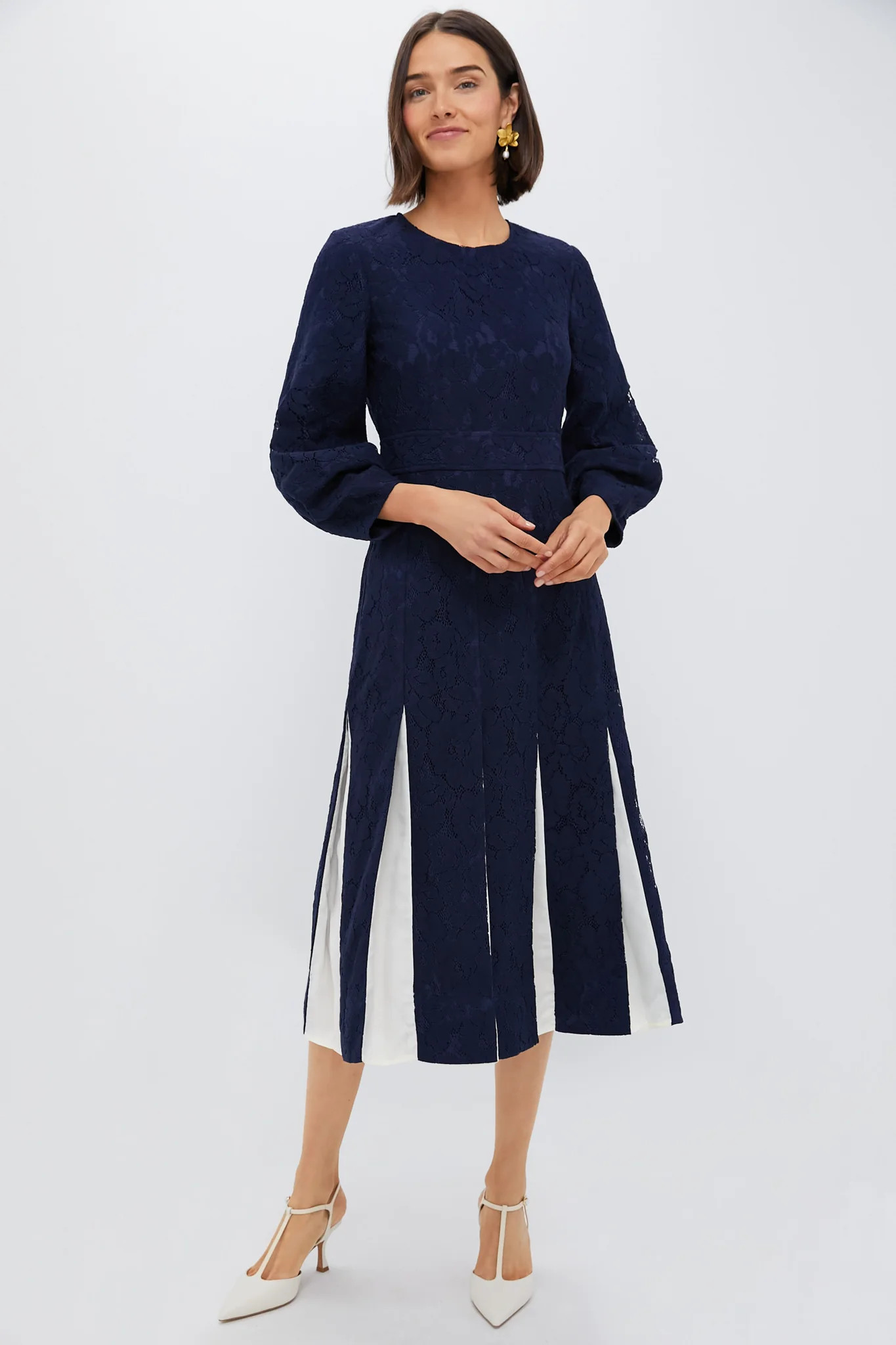 Navy Lace Cristiana Dress | Tuckernuck (US)