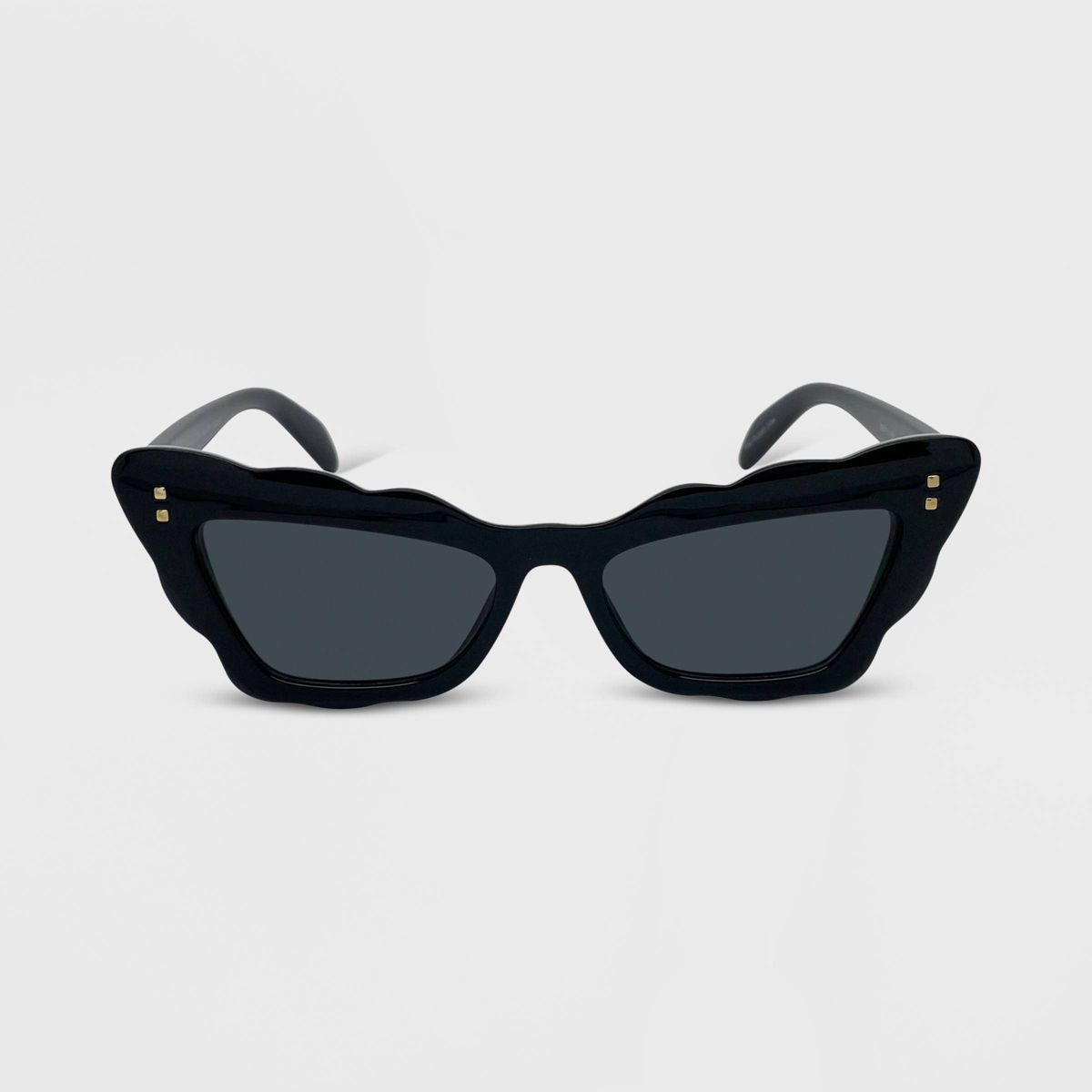 Wavy Cateye Sunglasses - Wild Fable™ Black | Target