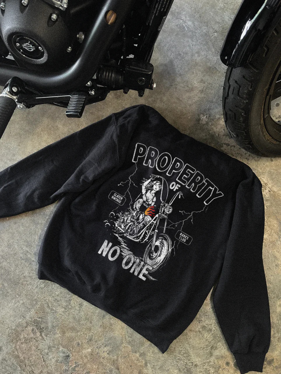 Property Of No One Luxe Hoodie | Slater Vintage