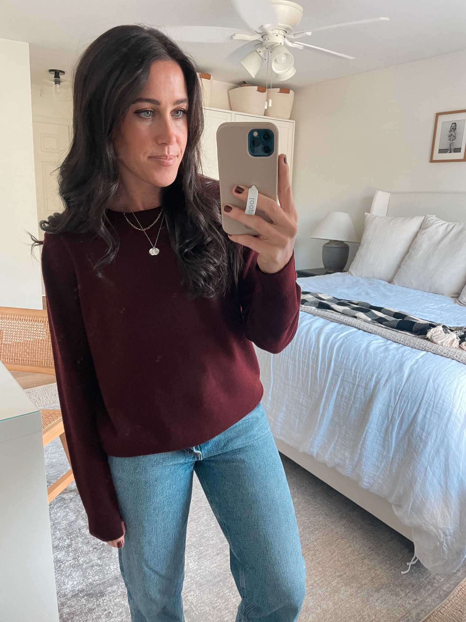 Burgundy Cashmere Crewneck
Wearing large (size up 2 for oversized fit)

#LTKStyleTip #LTKFindsUnder50