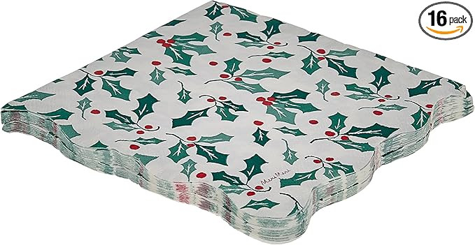 Meri Meri Christmas Paper Napkins (Pack of 16), Square Christmas Napkins Disposable, Thick & Abso... | Amazon (US)
