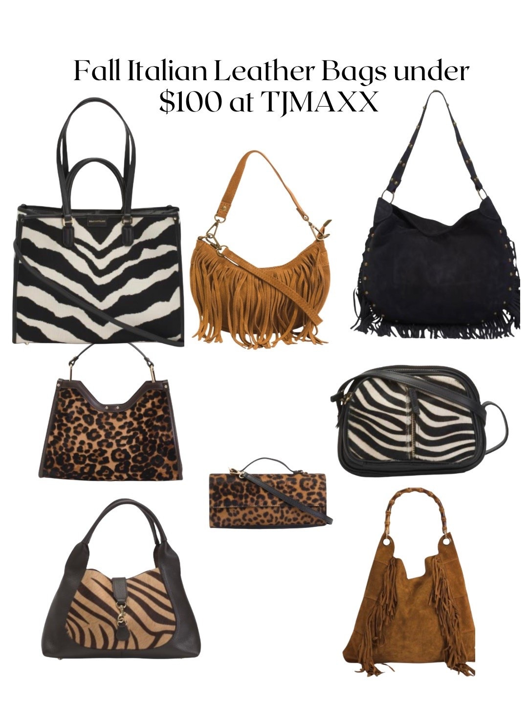 Fall Italian leather bags under $100 at TJ Maxx @tjmaxx

#LTKWedding #LTKWorkwear #LTKTravel