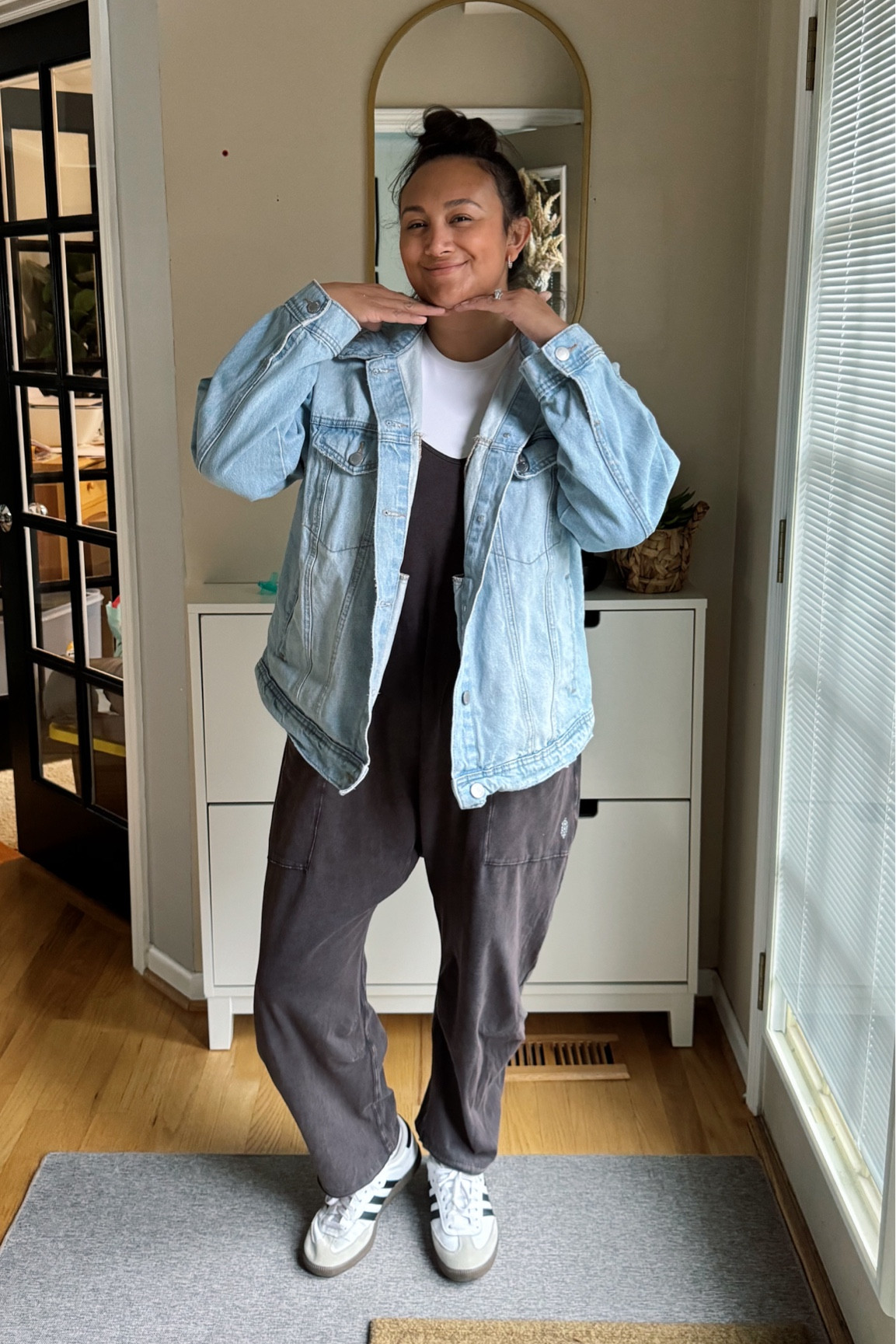 A much better day and I love when the weather allows me to throw on a jean jacket to complete the look.

#LTKMidsize