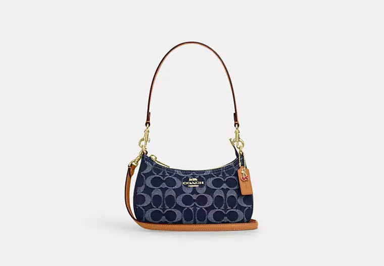 Coach Outlet Teri Mini Crossbody Bag In Signature Denim - Blue | Coach Outlet US