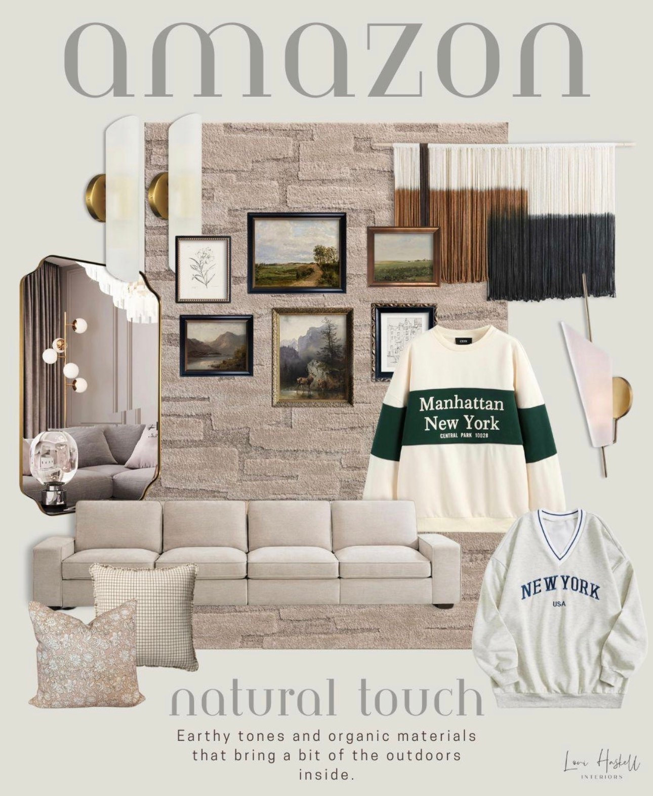 An organic mix of texture that will make your space feel well put together. These are the perfect lounge sweatshirts.

#LTKdayinmylife #LTKOver40 #LTKHome