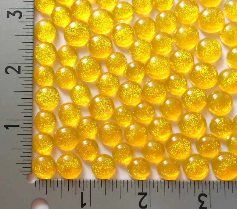 96 Coe Dichroic Fused Glass Dots Yellow 1oz Bag 2247 - Etsy | Etsy (Global)