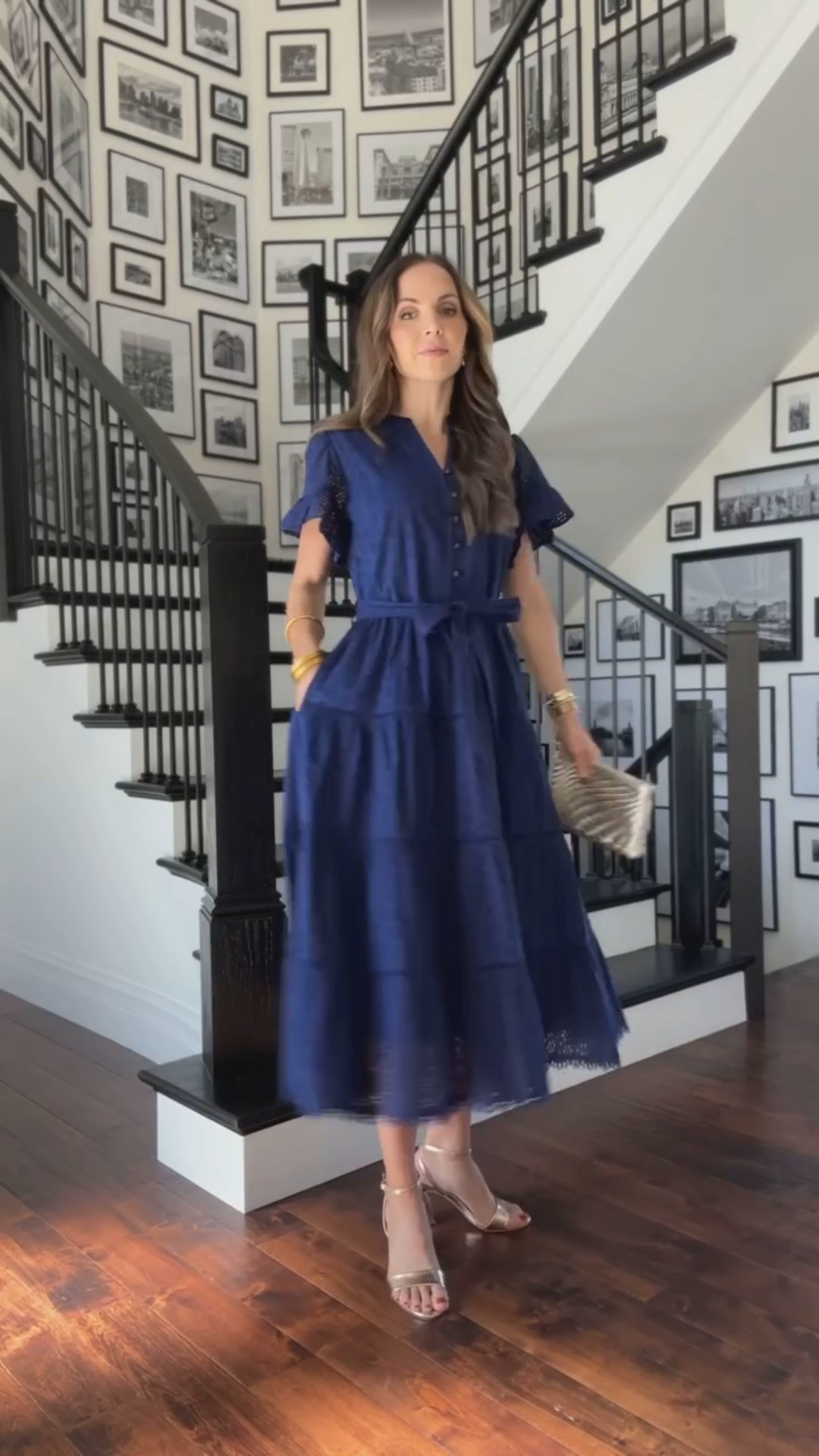 Wearing this Merrick White Collection dress on repeat- love the navy eyelet.  

 #LTKSeasonal #LTKFindsUnder100 #LTKWedding