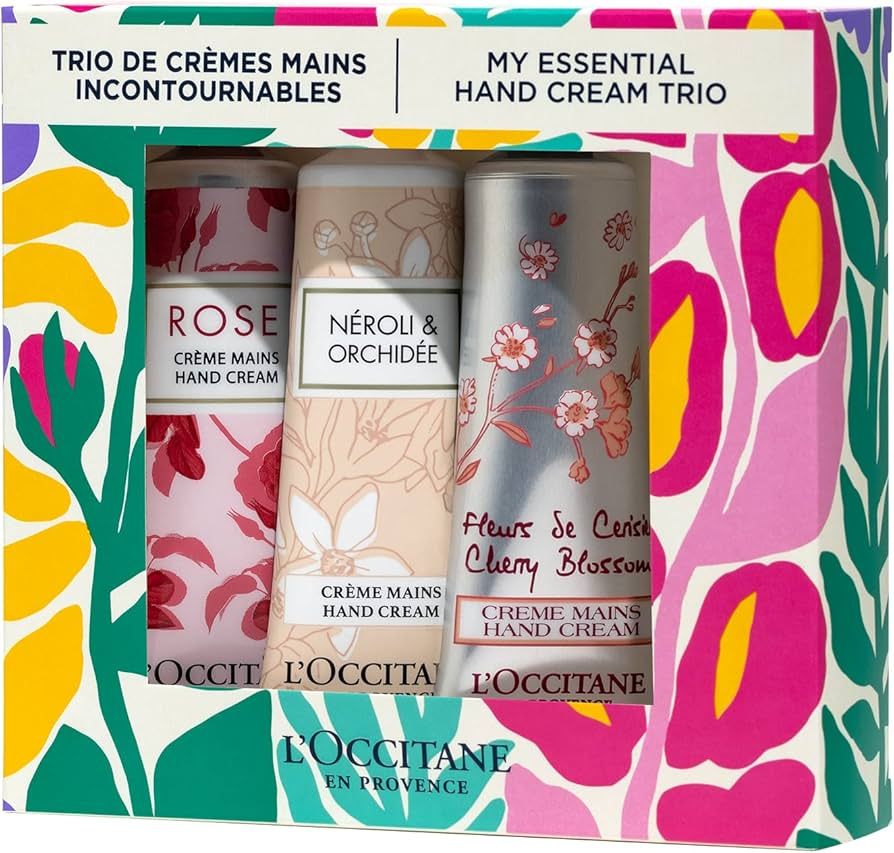 L'Occitane Floral Hand Cream 3-Piece Gift Set | Floral-Scented Hand Creams | With Organic Shea Bu... | Amazon (US)