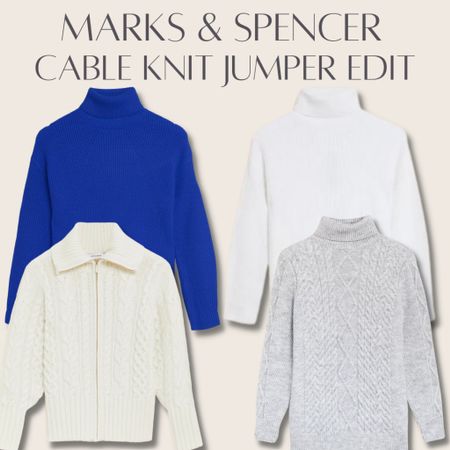 The perfect cable knit sweaters and jumpers for your autumn winter wardrobe from Marks & Spencer 
#knitjumper #cableknitjumpet #knitwear #capsulewardrobe #marksandspencer #autumnwardrobe #autumnoutfit

#LTKHoliday #LTKeurope #LTKSeasonal