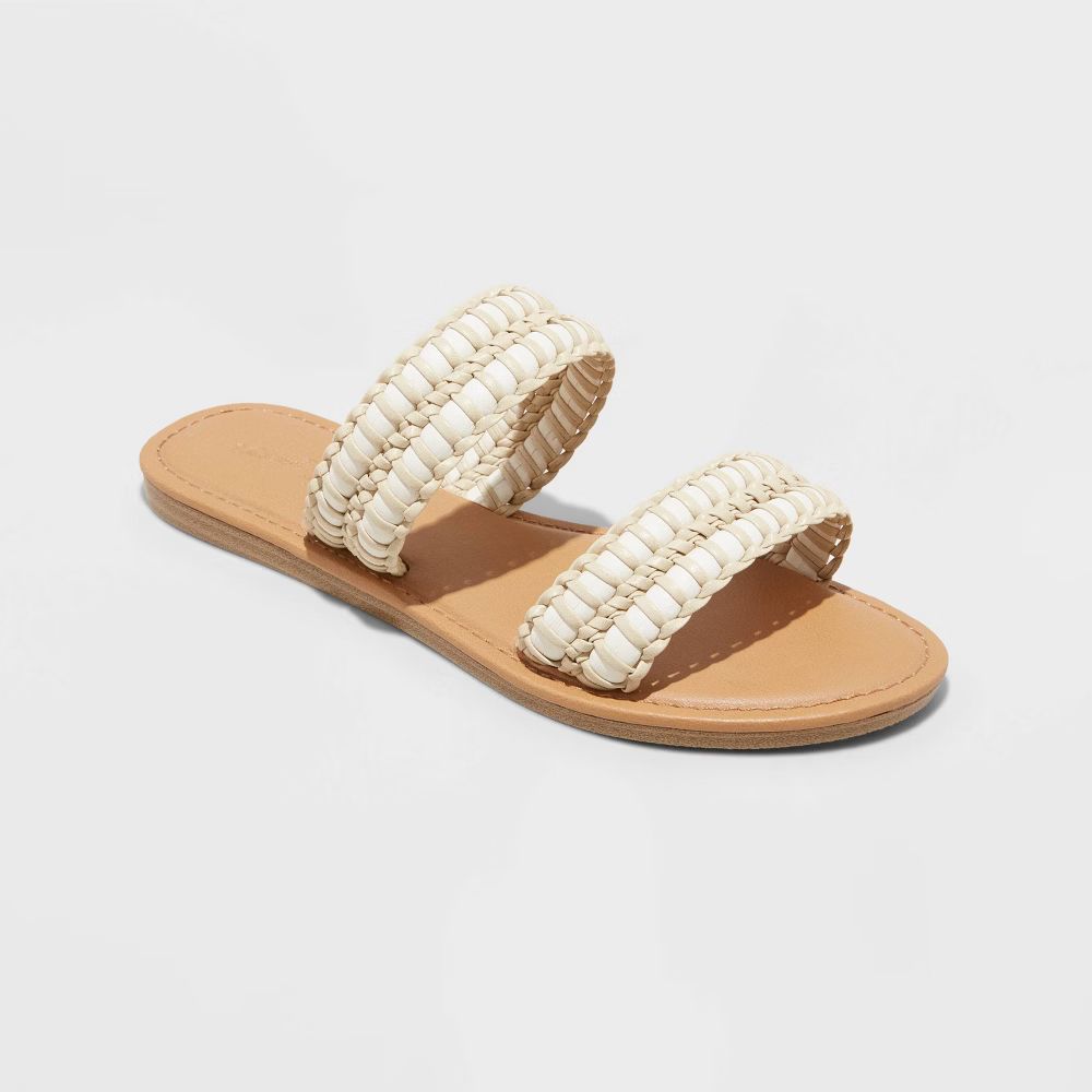 Women's Kimmy Slide Sandals - Universal Thread Cream 9.5, Ivory | Target