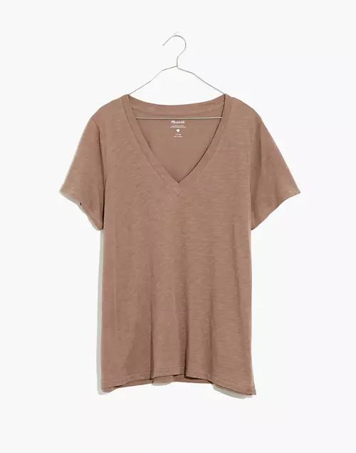 Whisper Cotton V-Neck Tee | Madewell