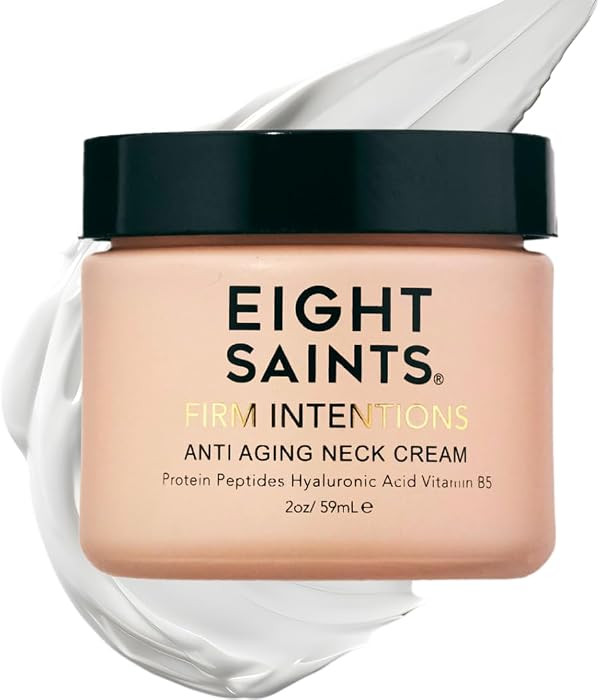 Eight Saints Firm Intentions Anti Aging Neck Cream For Firming Skin and Reducing Wrinkles, with P... | Amazon (US)