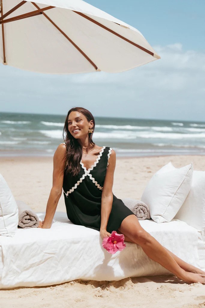 Lark Mini Dress - Black | Petal & Pup (US)