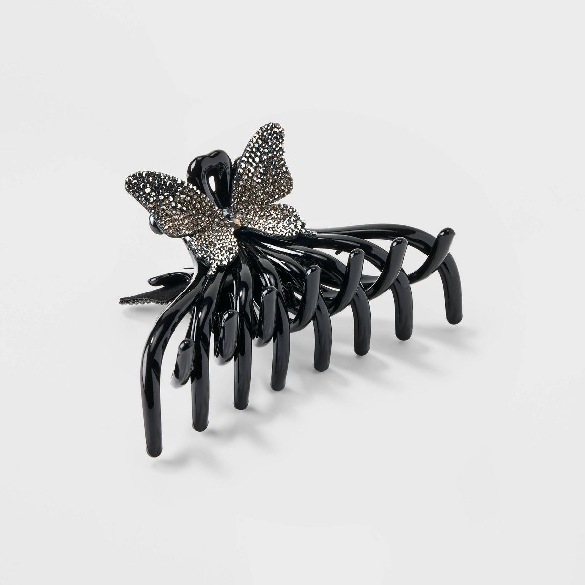 Jumbo Glitter Butterfly Claw Hair Clip - Wild Fable™ Black | Target