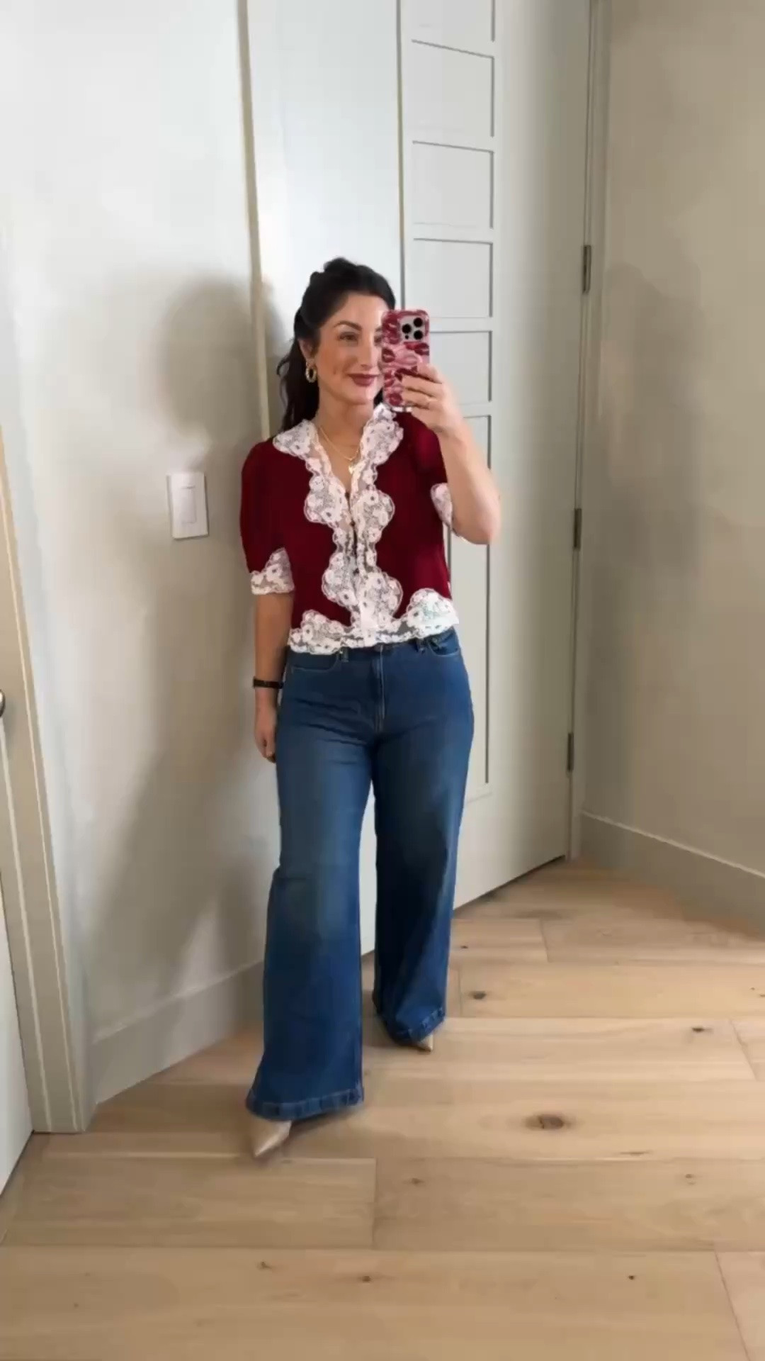 I'm obsessed with this top! Grabbed it in burgundy for fall but I also have it in black! 

Pairs perfectly with high rise denim! 

Top size small, Jeans size 4 petite 

5'0" 140lbs
Petite friendly

#LTKdayinmylife #LTKootd #LTKPetite