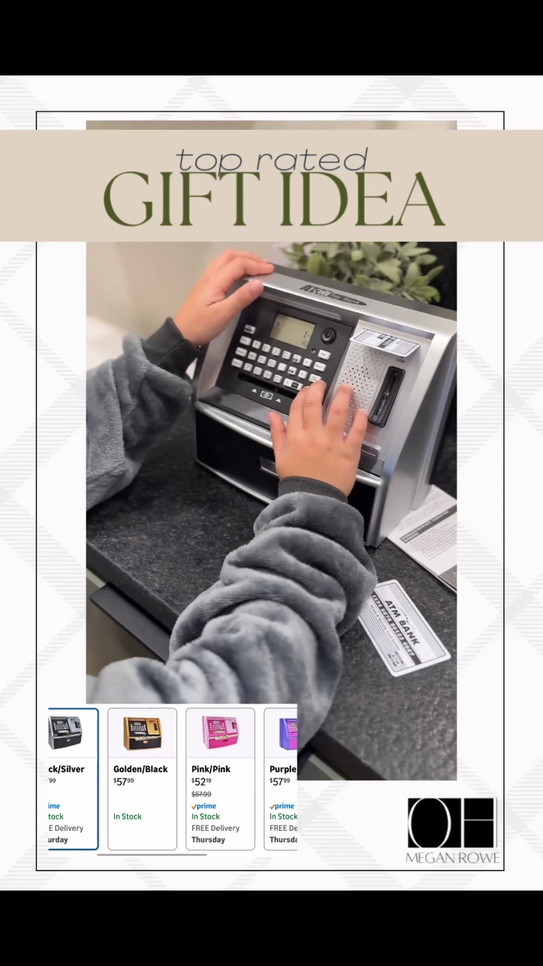 This is the holiday gift they’ll use all year: ATM Savings Bank with coin recognition, bill roll-in, password, voice prompts, and goal-tracking. Fun + financial literacy in one! Tap to shop 🎁
#BestGiftEver #ElectronicPiggyBank #KidsChristmasGifts #FinancialEducation #StockingStufferIdeas #ViralToys #BudgetFriendlyFinds #MoneySkills #ToyATM #GiftIdeas2025

#LTKGiftGuide #LTKKids #LTKHoliday