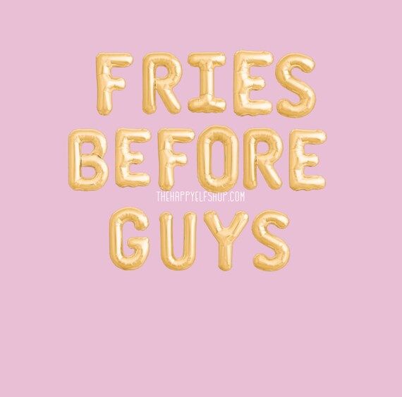 16 Fries Before Guys Balloons/banner. Valentines | Etsy | Etsy (US)