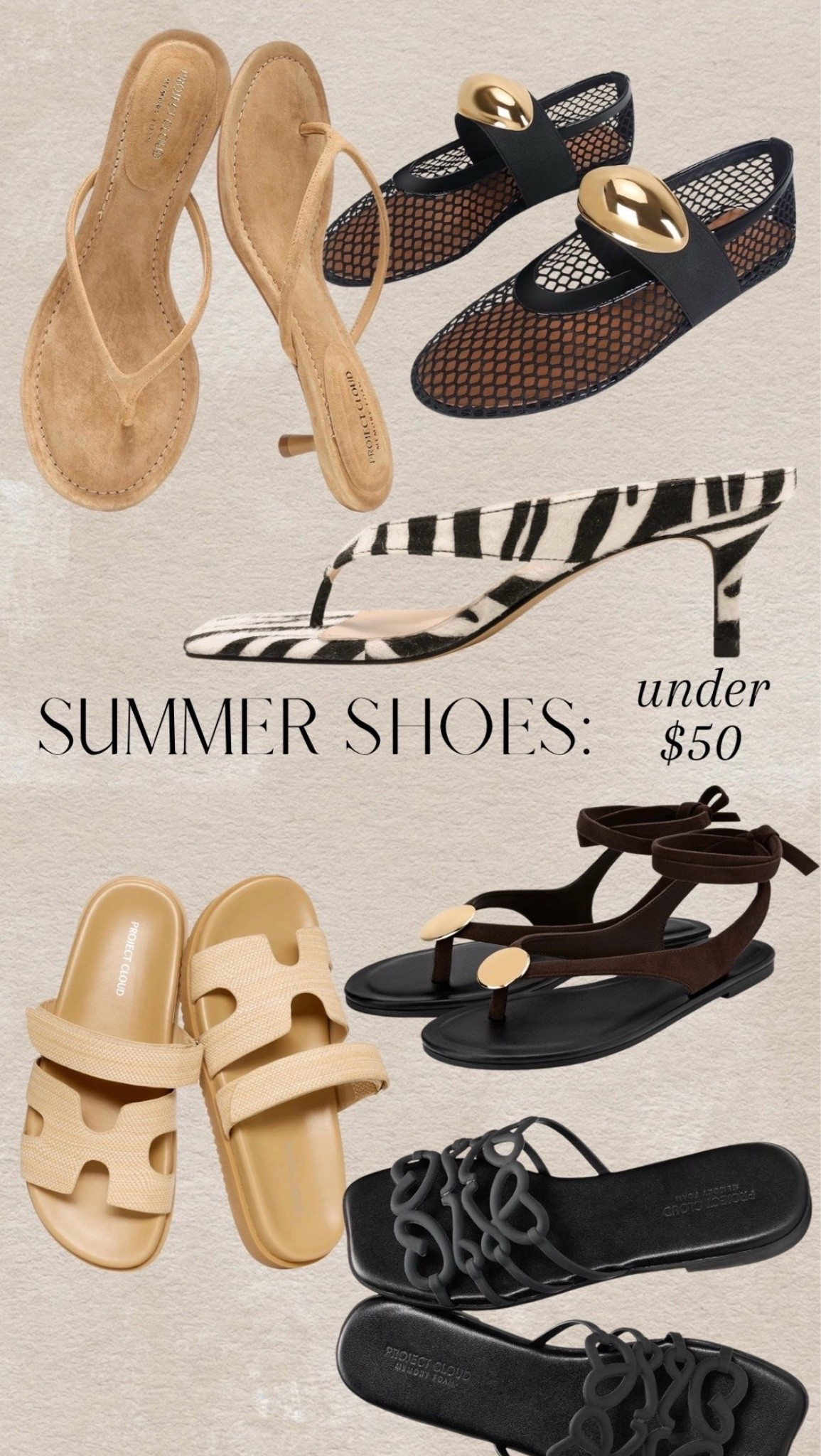 Summer shoes under $50
