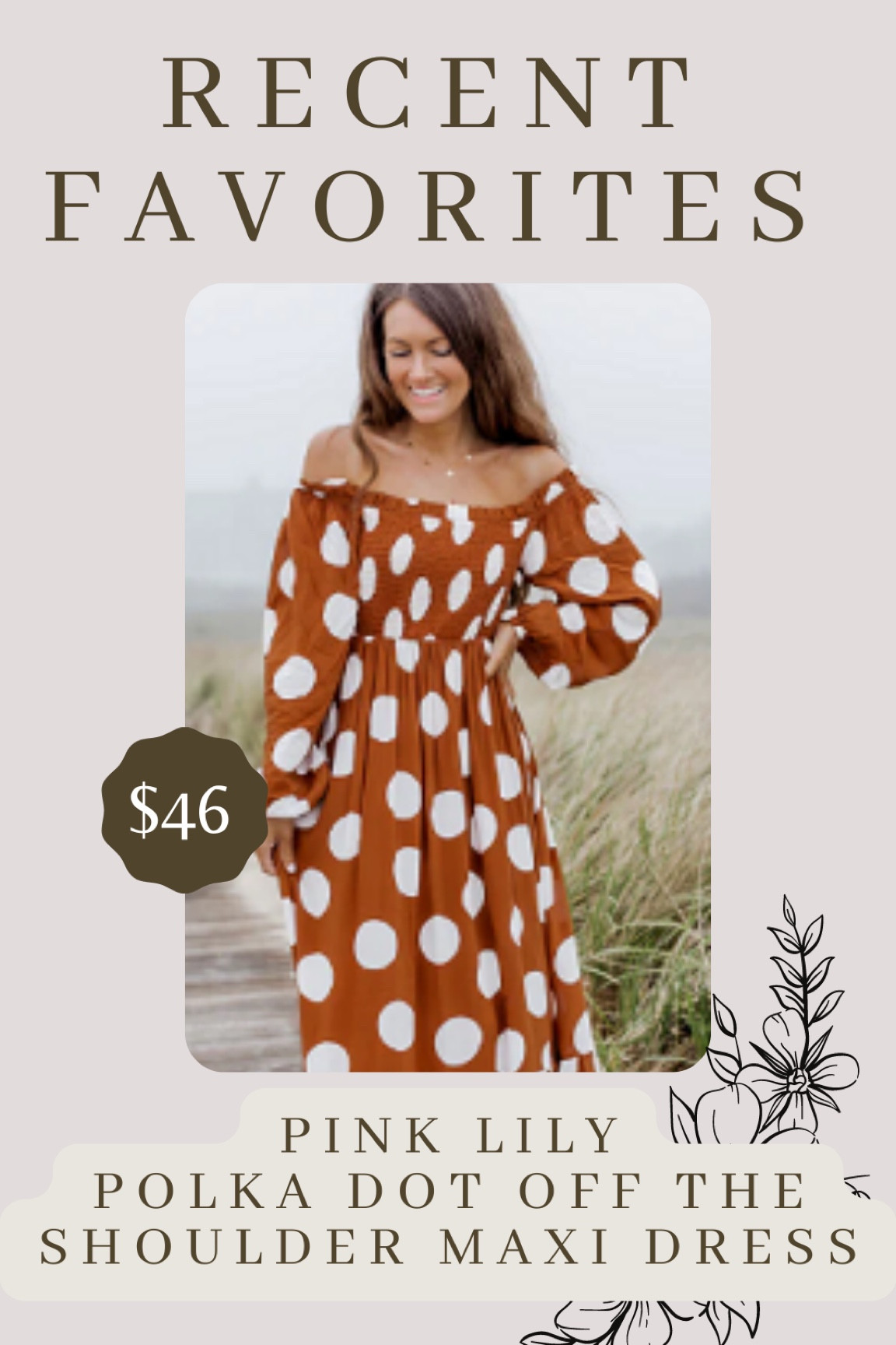LTKGiftGuide / LTKcurves / LTKsalealert / LTKstyletip / LTKunder100 / LTKunder50 / LTKworkwear / LTKtravel / pink lily / pink lily boutique / pink lily sale / pink lily boutique sale / Caitlin Covington x pink lily / polka dot maxi dress / maxi dress / plus size maxi dress / maxi dresses / plus size maxi dresses / plus size polka dot maxi dress / brown dress / brown maxi dress 