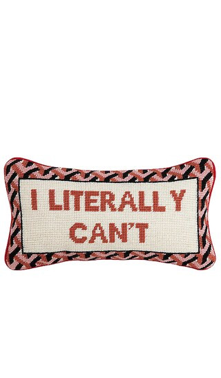 I Literally Can't Needlepoint Pillow | Revolve Clothing (Global)